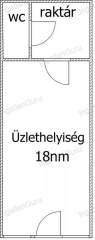 Eladó üzlethelyiség, Kecskeméten 18.9 M Ft, 1 szobás