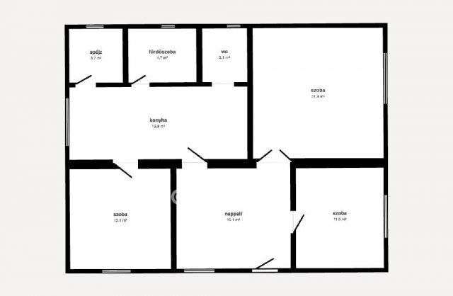 Eladó családi ház, Nyékládházán 37.99 M Ft, 4 szobás