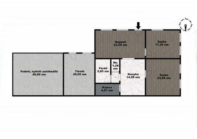 Eladó családi ház, Lőrinciben 55.9 M Ft, 3 szobás