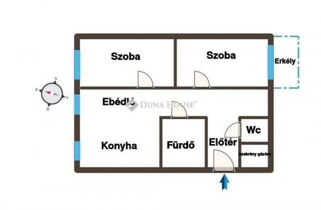 Eladó téglalakás, Gödöllőn 74 M Ft, 2 szobás