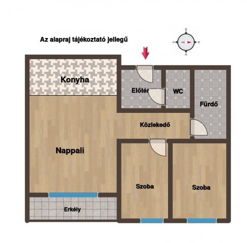 Eladó téglalakás, Budapesten, IV. kerületben 96.5 M Ft, 3 szobás