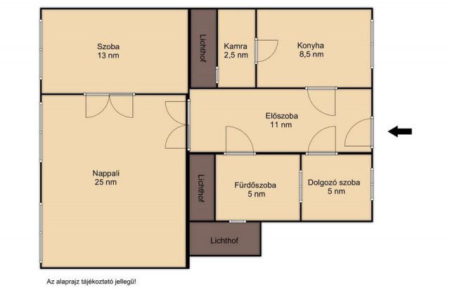 Eladó téglalakás, Budapesten, VIII. kerületben 75 M Ft