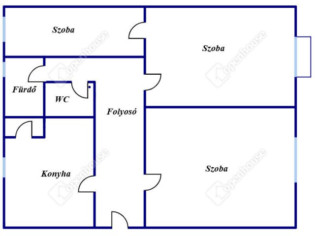 Kiadó téglalakás, albérlet, Debrecenben 170 E Ft / hó, 3 szobás