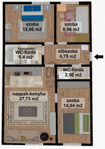 Eladó téglalakás, Budapesten, XIX. kerületben 119.9 M Ft