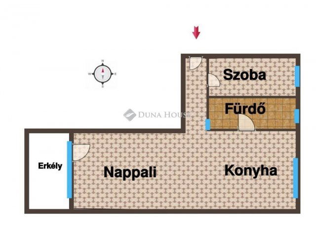 Eladó téglalakás, Tatabányán 42.99 M Ft, 2 szobás