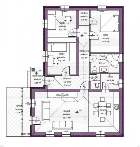 Eladó családi ház, Pusztaszabolcson 89.9 M Ft, 4 szobás