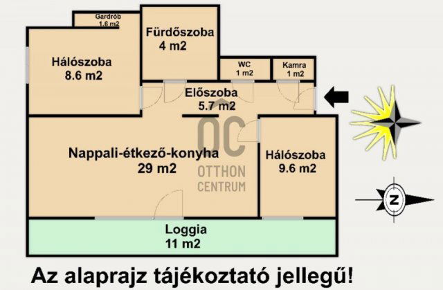 Eladó téglalakás, Budapesten, XXI. kerületben 66 M Ft, 3 szobás