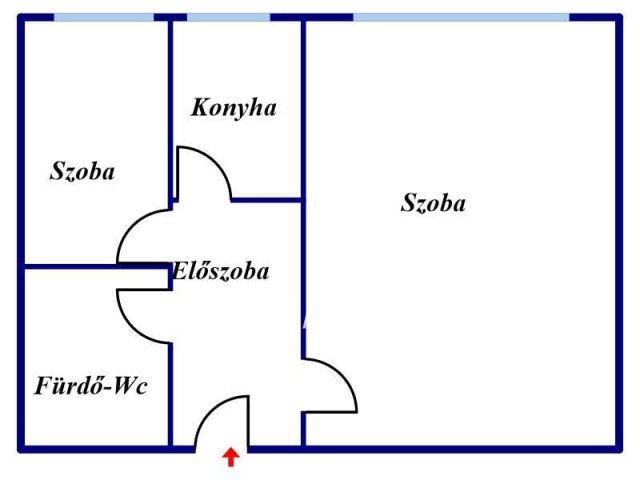 Eladó téglalakás, Nyíregyházán 39 M Ft, 1+1 szobás