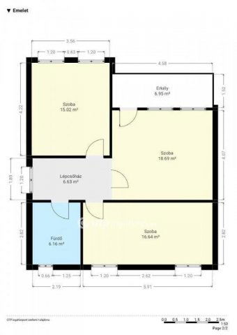 Eladó téglalakás, Pápakovácsin 36.5 M Ft, 4 szobás