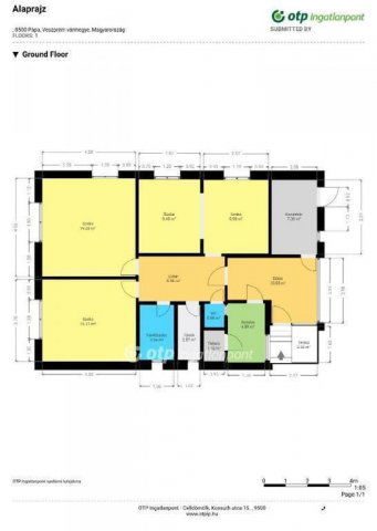 Eladó családi ház, Pápán 46.9 M Ft, 2+2 szobás