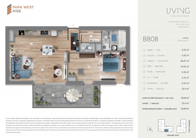 Eladó téglalakás, Budapesten, XIII. kerületben, Szabolcs utcában