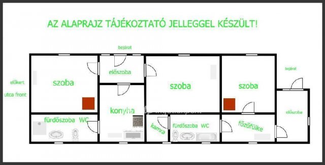 Eladó családi ház, Tiszavasváriban 15 M Ft, 3 szobás