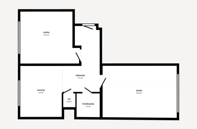 Eladó panellakás, Miskolcon 32.5 M Ft, 2 szobás
