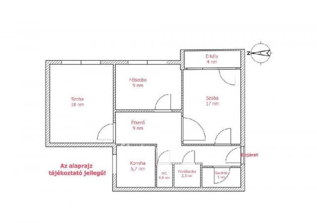 Eladó panellakás, Budapesten, X. kerületben 69.9 M Ft, 2+1 szobás
