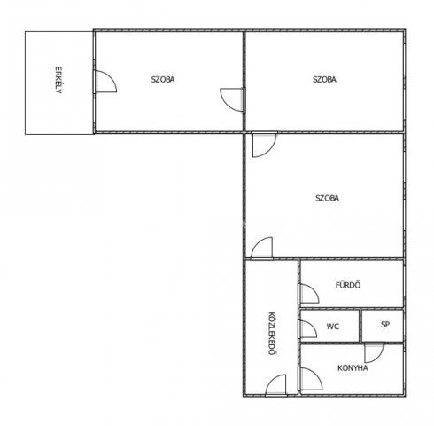 Eladó téglalakás, Szegeden 55 M Ft, 3 szobás