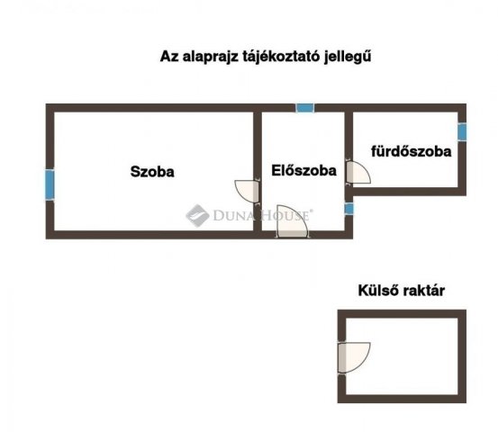 Eladó nyaraló, Dömsödön 17 M Ft, 1 szobás