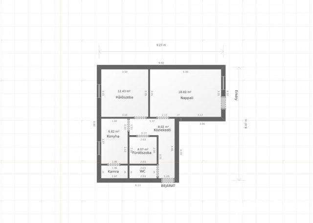 Eladó téglalakás, Hódmezővásárhelyen 37 M Ft, 2 szobás