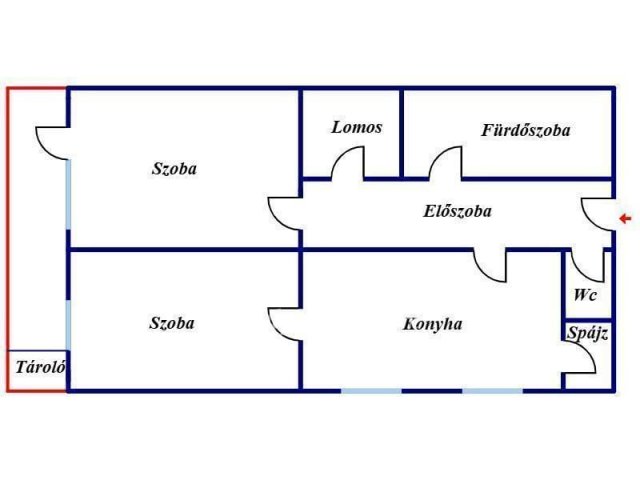 Eladó téglalakás, Miskolcon 29.9 M Ft, 2 szobás