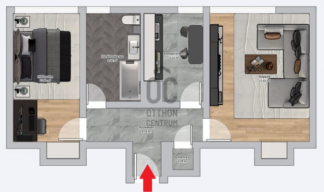 Eladó téglalakás, Nagykanizsán 28.8 M Ft, 2 szobás