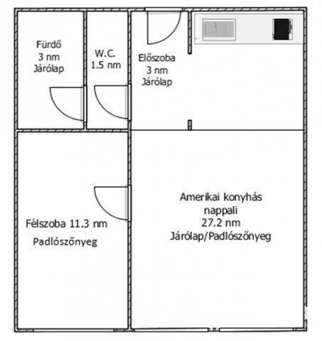 Eladó panellakás, Salgótarjánban 19.9 M Ft, 2 szobás