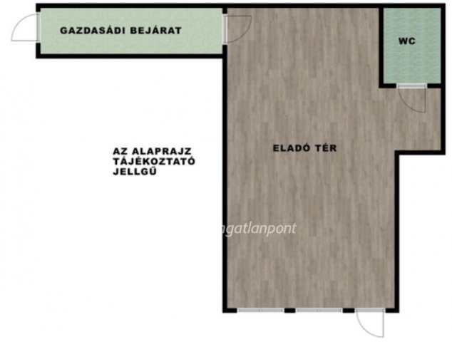 Kiadó üzlethelyiség, Nyíregyházán 200 E Ft / hó