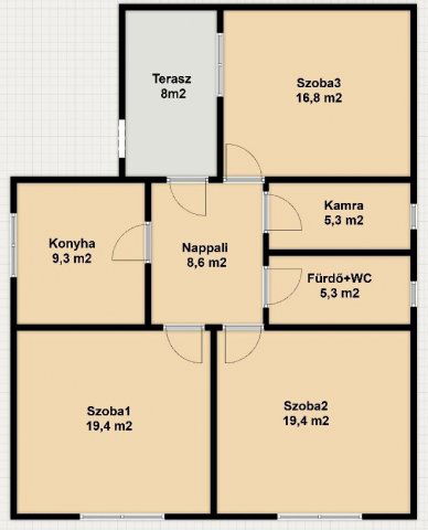 Eladó családi ház, Apcon 22.8 M Ft, 3 szobás