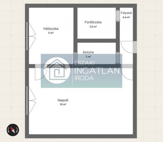 Eladó panellakás, Ózdon 9.9 M Ft, 1+1 szobás