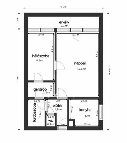 Eladó panellakás, Budapesten, XV. kerületben 63.5 M Ft, 2 szobás