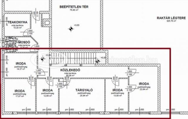 Kiadó iroda, Veszprémben 103 E Ft / hó, 1 szobás