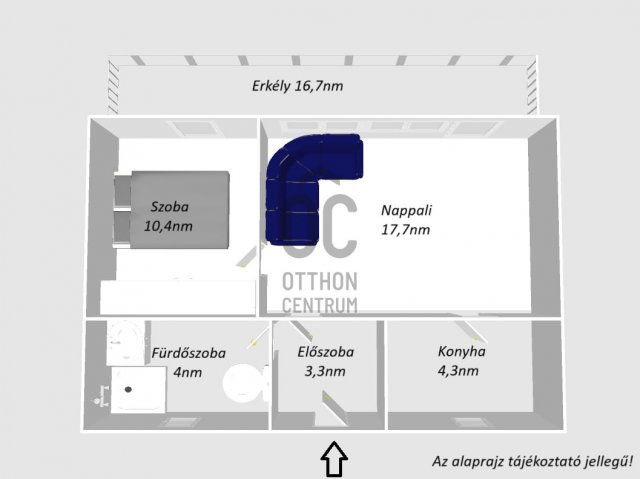 Eladó téglalakás, Veszprémben 65 M Ft, 2 szobás