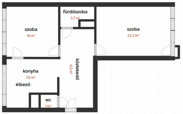 Eladó téglalakás, Budapesten, XX. kerületben 65 M Ft, 2 szobás