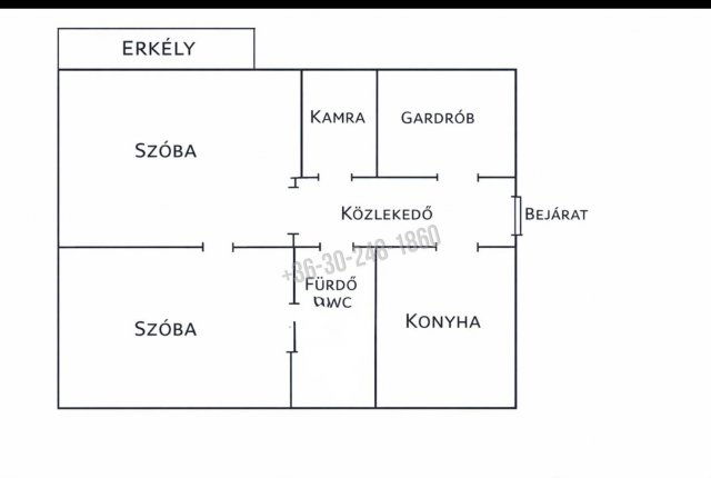 Eladó téglalakás, Nyíregyházán 37.5 M Ft, 2 szobás