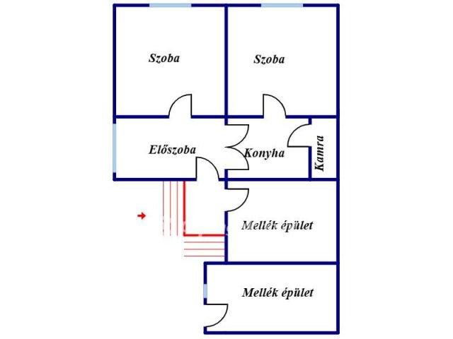 Eladó családi ház, Atkáron 17 M Ft, 2 szobás