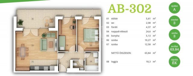 Eladó téglalakás, Budapesten, XIV. kerületben 122 M Ft, 3 szobás