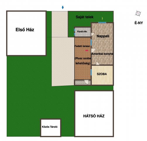 Eladó családi ház, Dunaharasztin 65.9 M Ft, 2 szobás