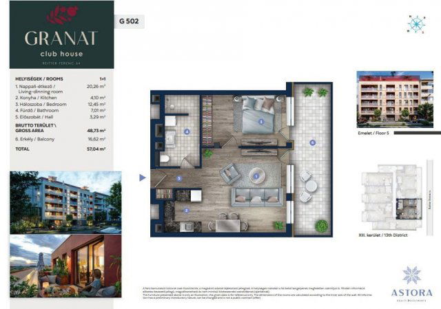 Eladó téglalakás, Budapesten, XIII. kerületben 96.27 M Ft