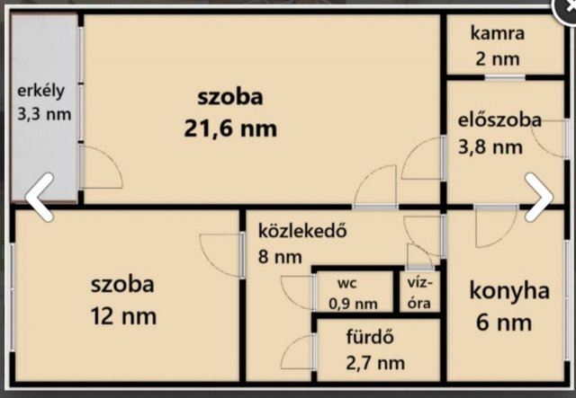 Eladó panellakás, Dunaújvárosban 33 M Ft, 2 szobás