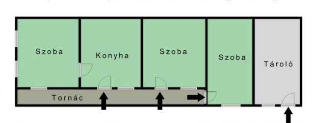 Eladó családi ház, Alacskán 11.9 M Ft, 3 szobás