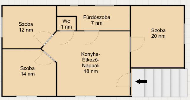 Eladó családi ház, Nyírtasson 8 M Ft, 4 szobás