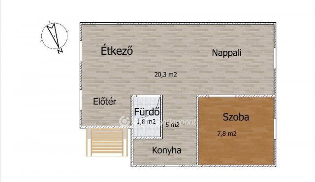 Eladó nyaraló, Dömsödön 34 M Ft, 2 szobás