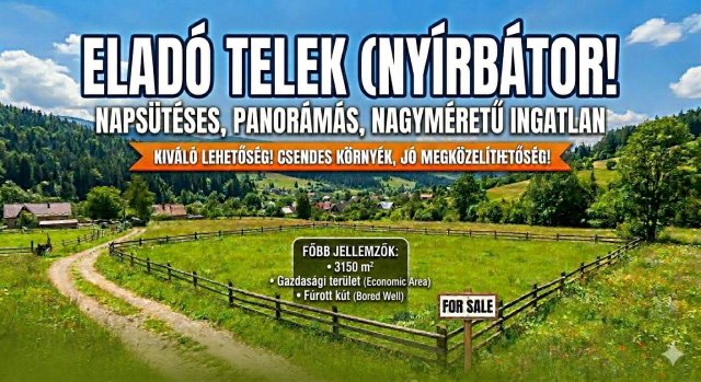Eladó telek, Nyírbátorban 15.999 M Ft / költözzbe.hu