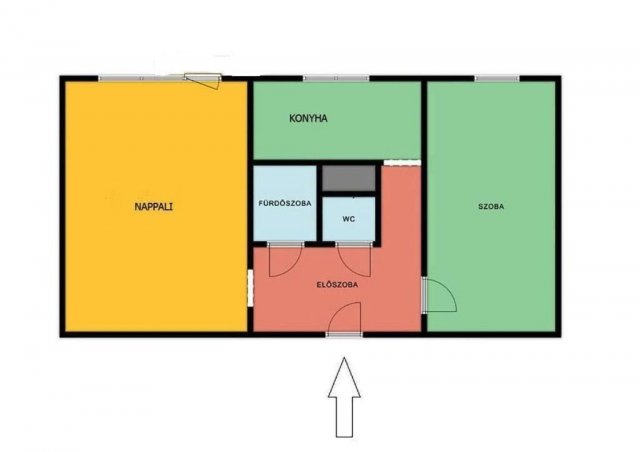 Eladó panellakás, Tatán 58.9 M Ft, 2 szobás