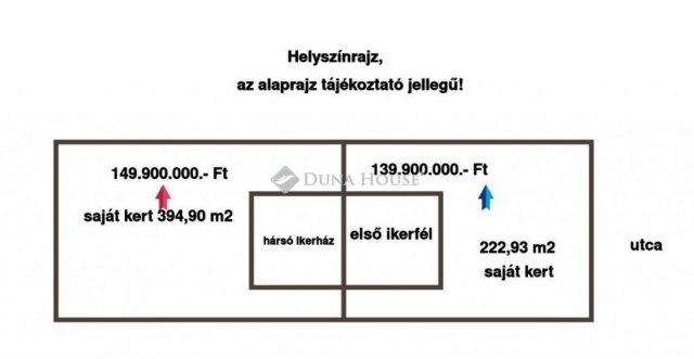 Eladó ikerház, Budapesten, XVIII. kerületben 149.9 M Ft, 4 szobás