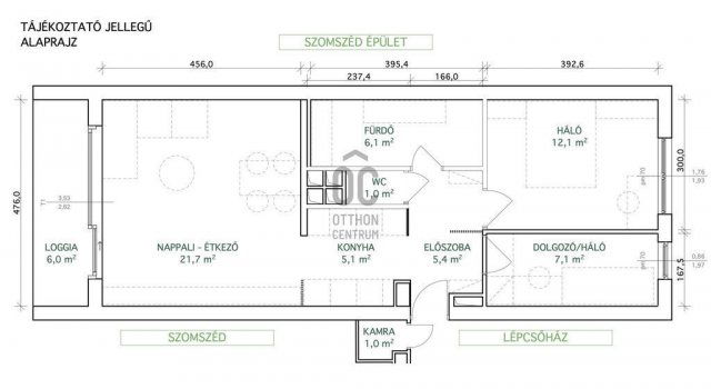 Eladó téglalakás, Budapesten, II. kerületben 132 M Ft, 3 szobás