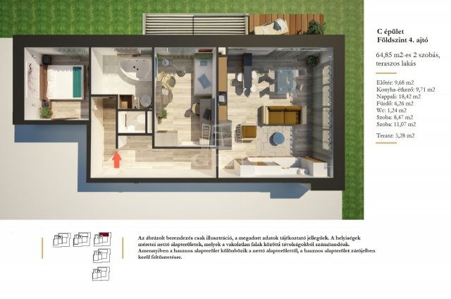 Eladó téglalakás, Szigetszentmiklóson 73.9 M Ft, 2+1 szobás
