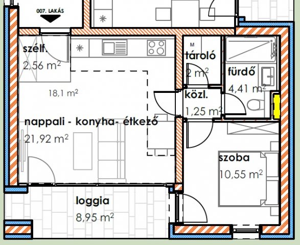 Eladó téglalakás, Makón, Szent János téren 63.2 M Ft, 2 szobás
