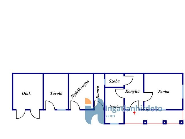 Eladó családi ház, Jászárokszálláson 18.5 M Ft, 2 szobás