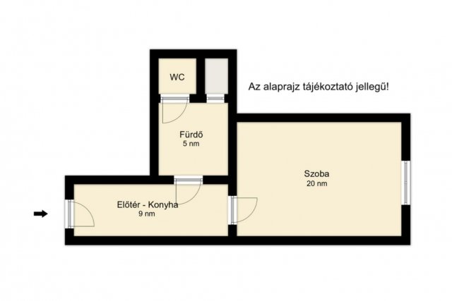 Eladó téglalakás, Békéscsabán 28 M Ft, 1 szobás