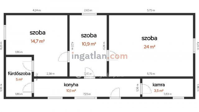 Eladó mezogazdasagi ingatlan, Tiszakécskén 9.9 M Ft, 3 szobás