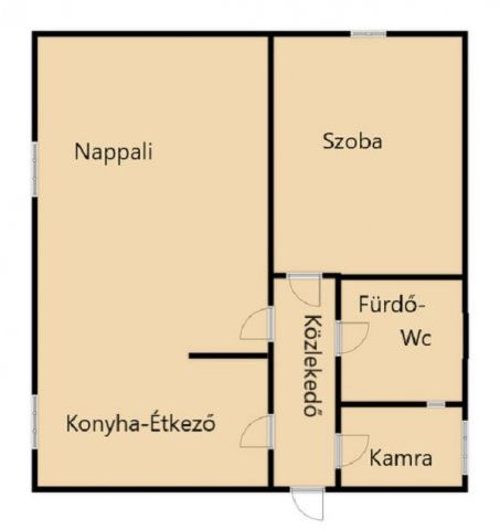 Eladó téglalakás, Kővágószőlősön 29.99 M Ft, 2 szobás